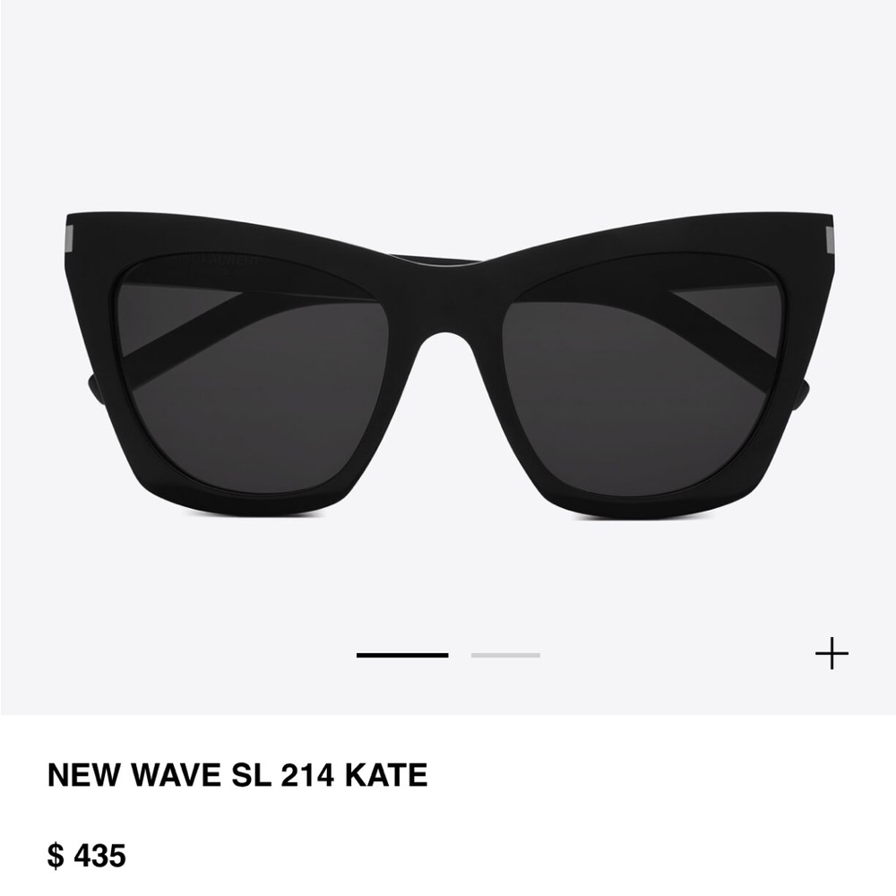 Saint Laurent Black Kate Sunglasses